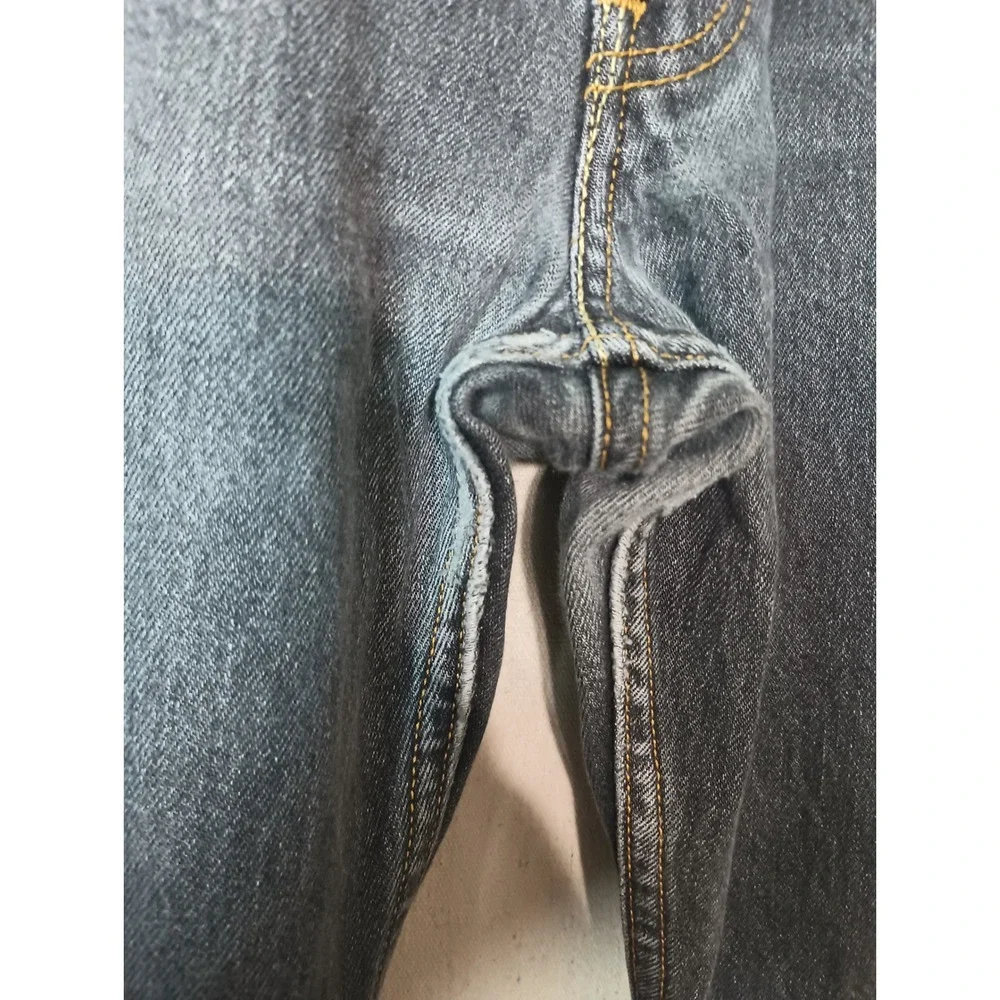 Levi's 501 Button Fly Jeans Dark Wash Denim Classic Fit Mens Size 38x32 U‎